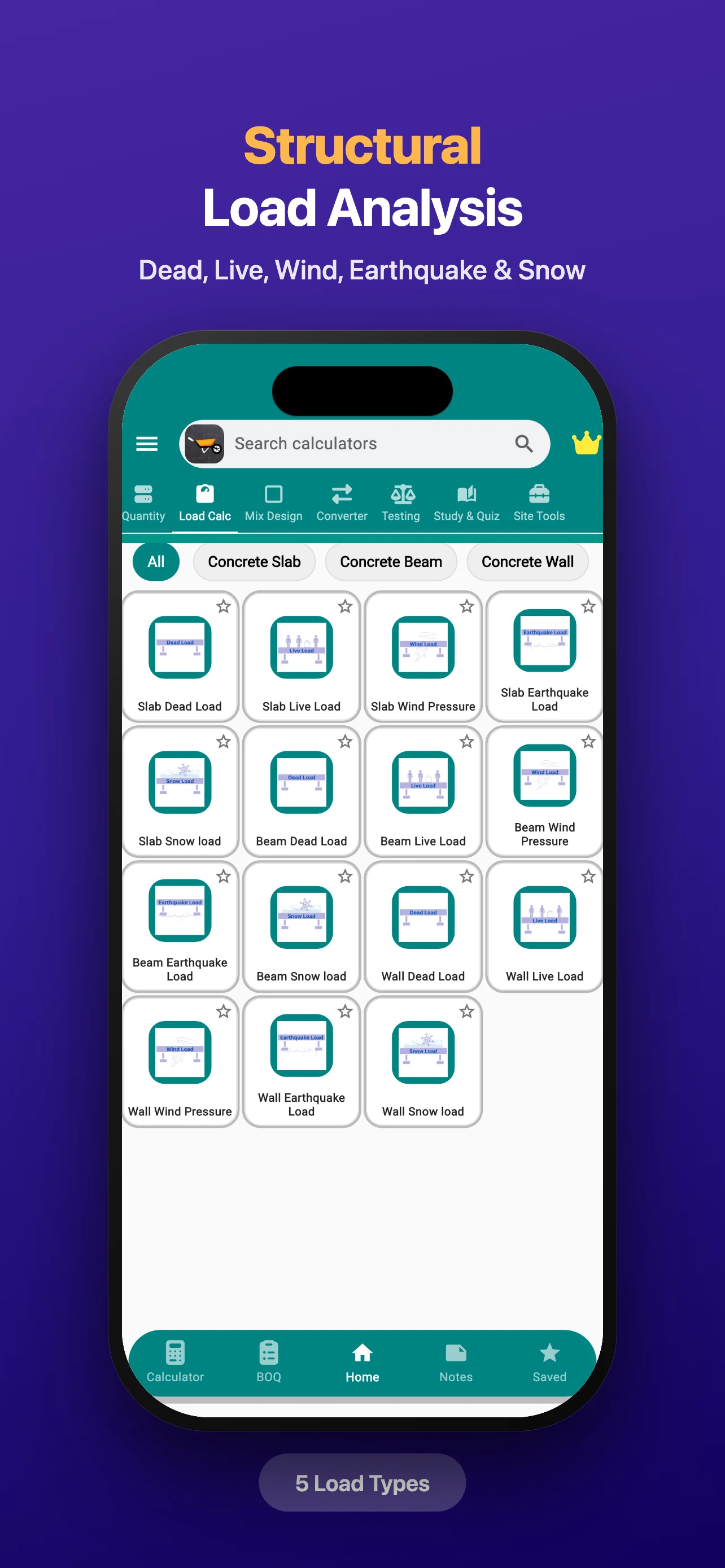 Concrete Calculator A1 PRO screenshot